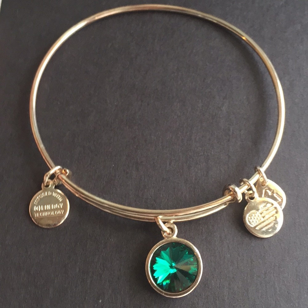 Alex and Ani Emerald Green Bracelet